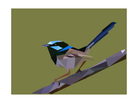 Fairy Wren Polyart