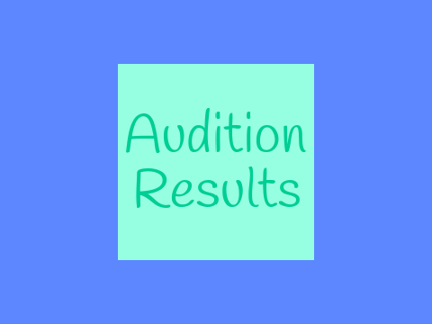 Singing Contest - Audition Results