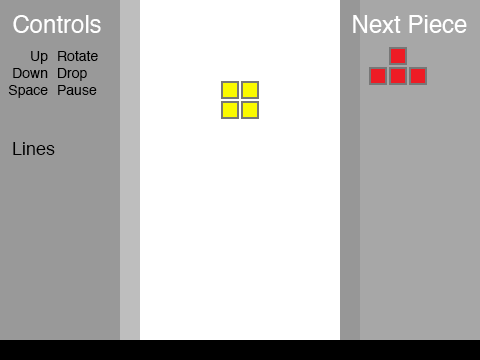 Tetris remix but the level don't shrink