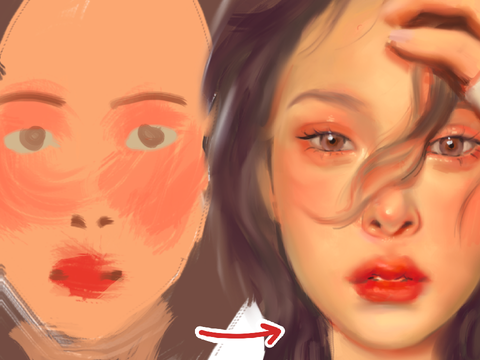 Portrait Painting Process