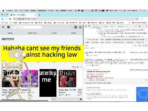 Hacking for robux in roblox