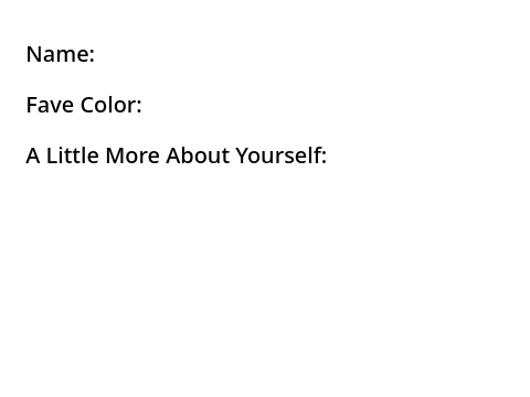 Small Group Discussion #1