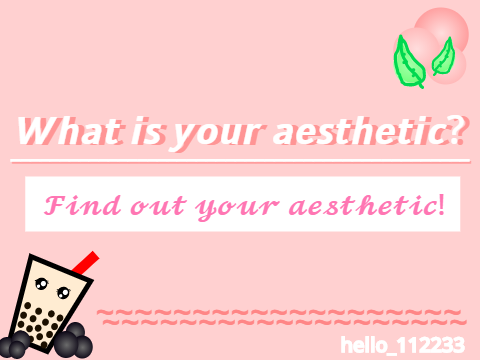 What is your aesthetic?
