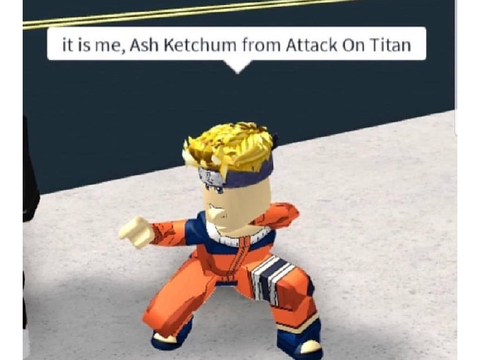 It's me, ash ketchum from attack on titan