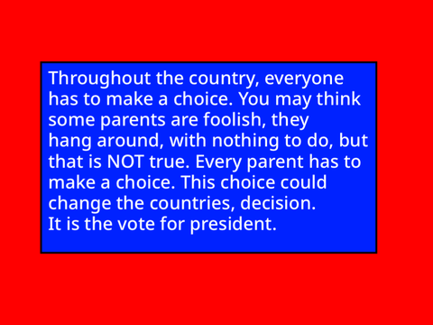Your vote matters!