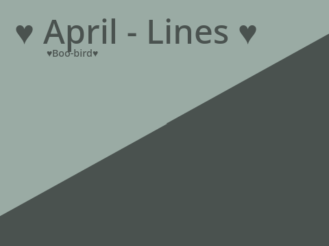 ♥️ April - Lines (Ep. 1-2) ♥️