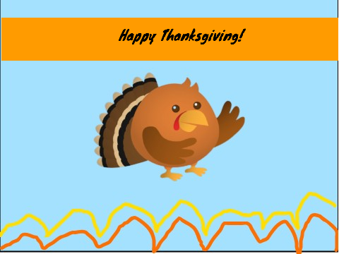 Happy thanksgiving banner!