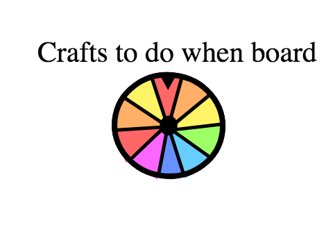 Crafts to do when bored