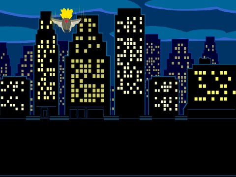 Super saiyan bat attack