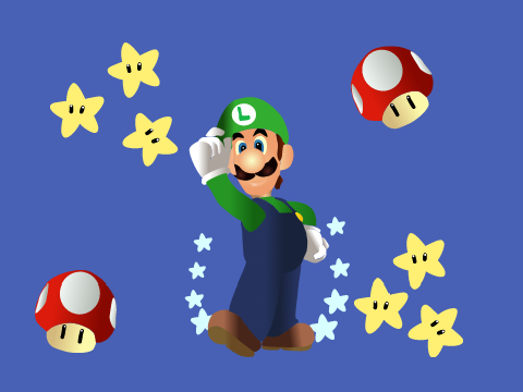 Drawing of  Luigi  for @twixbsp (hope u like it)