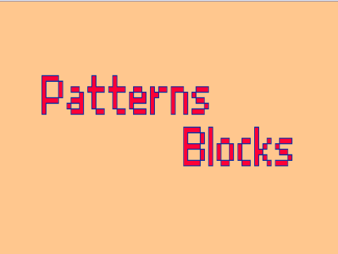 3 Sets of Blocks to make Patterns