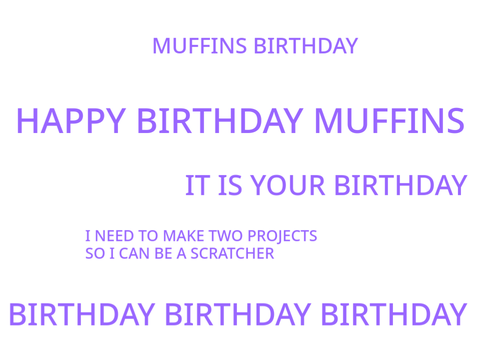 MUFFINS BIRTHDAY