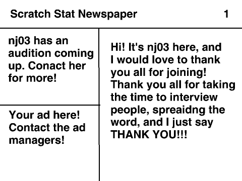 Scratch Stat Newspaper #4