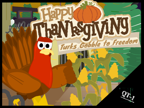 Turks Gobble to Freedom (Thanksgiving special/100 follower)