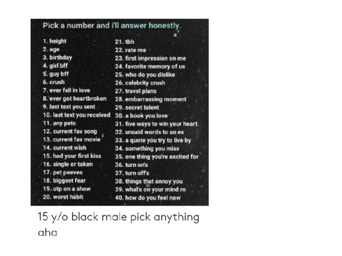 pick a number