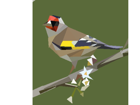 European Goldfinch Polyart