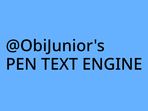 Pen Text Engine v. 1.4.0