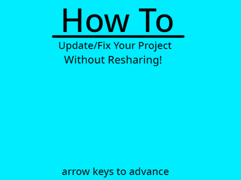 How To Update Your Projects Without Resharing! #tutorials
