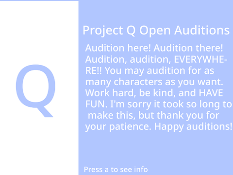 Project Q Ep.1 Audition