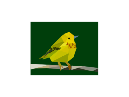 Yellow Warbler Polyart