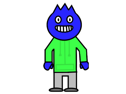 Slap aka funny blue guy