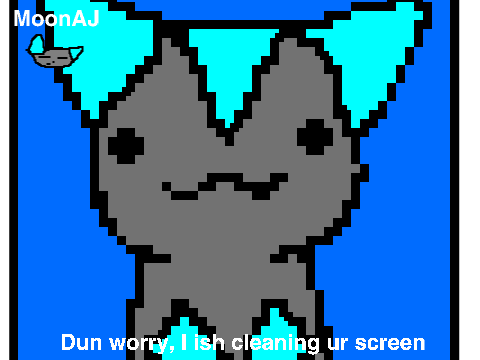 The cat is cleaning your screen.