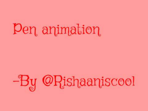 Pen animation?