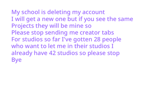 Bye Bye Scratch
