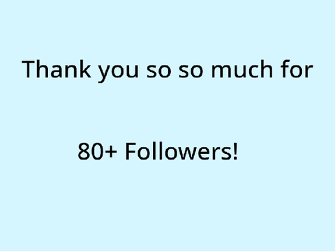 Obvious(Plus a thanks for 80+)
