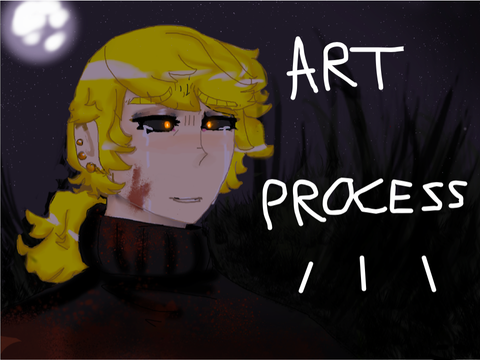My Art Process / angsty drawing