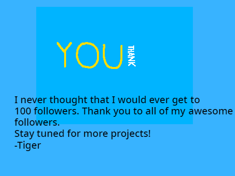 Thank you for 100 followers!