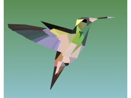 Buff-Bellied Hummingbird Polyart