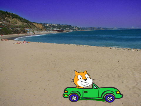 at the beach