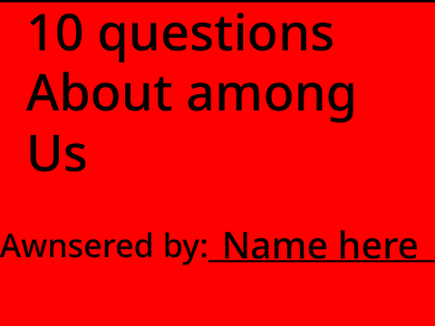 Among us template