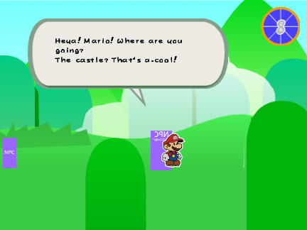 Paper Mario: Platformer Demo wasteland level.