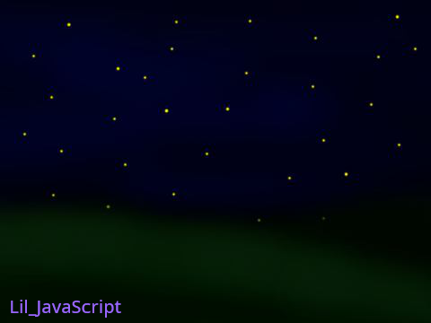 Night sky// Fire Alpaca