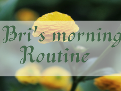 My morning routine (off school)