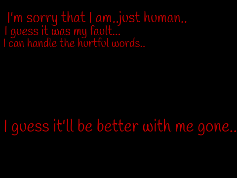 I'm Sorry...but....