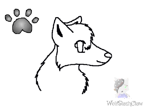My wolf drawing