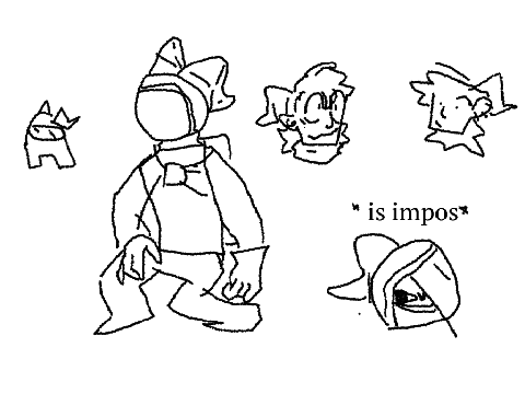 oh yeah i draw among us spaceman