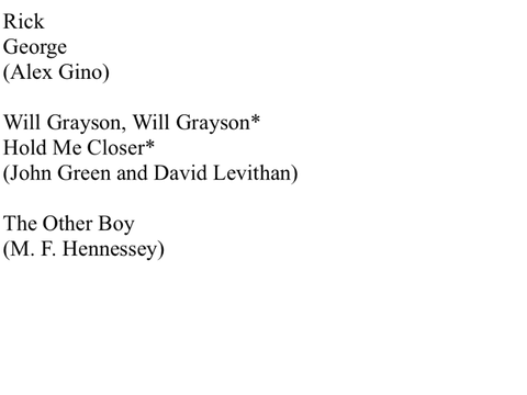 Great books that have LGBTQ main characters