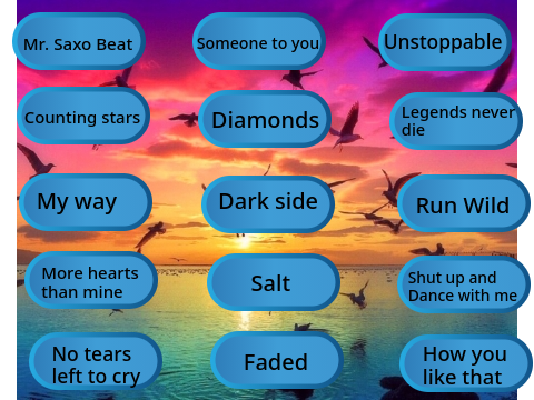 My playlist of Songs