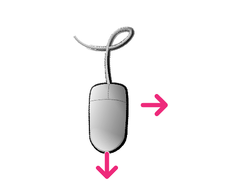 Key Presses from Mouse Motion for Makey Makey