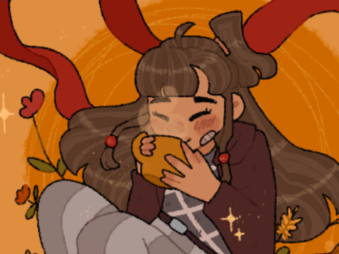 [new OC] drawing :) + her ref.