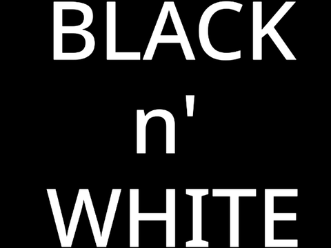 black and white