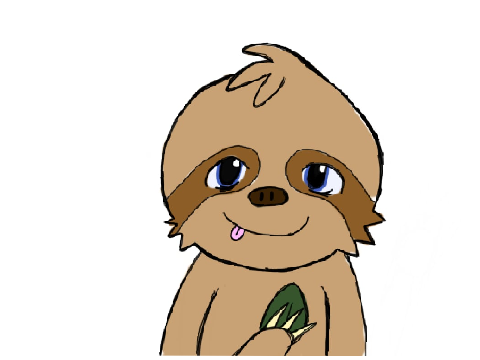 Sloth art trade for @pokeriderap