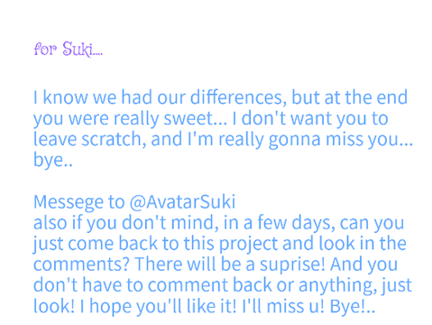 For @AvatarSuki