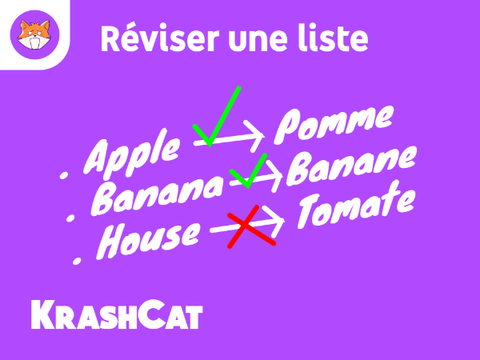 Réviser une liste de mots !