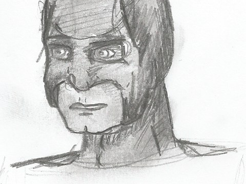 27) Scanned Drawings: 5 - Batman