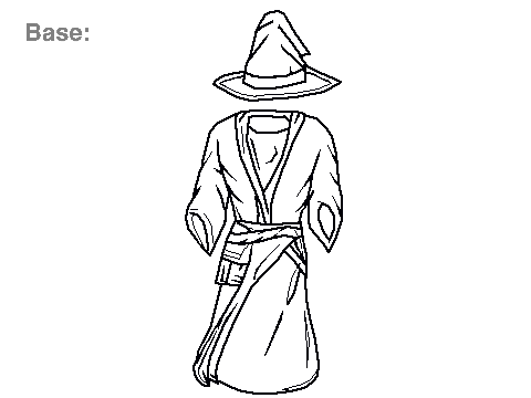 28) Wizard Robes Coloring Thingy